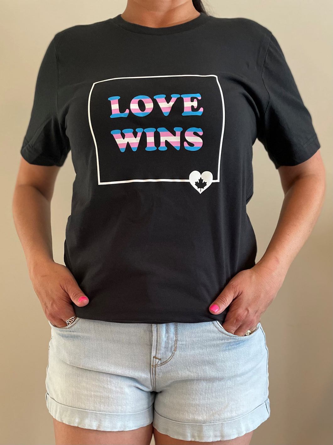 LOVE WINS TRANS TEE - UNISEX (ADULT AND YOUTH SIZES)