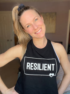 RESILIENT - CROPPED RACERBACK TANK